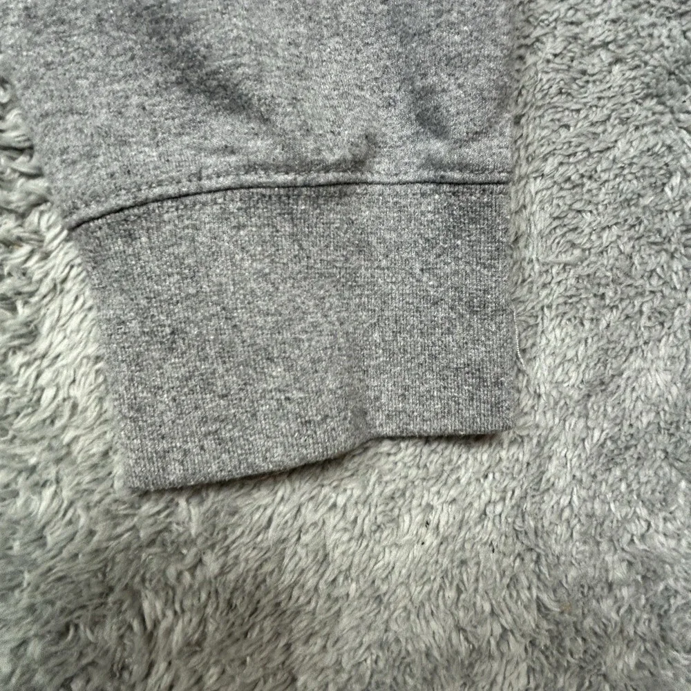 North Face Hoodie Mens XL Gray Heritage Patch Pullover Fleece Sweatshirt *SPOT